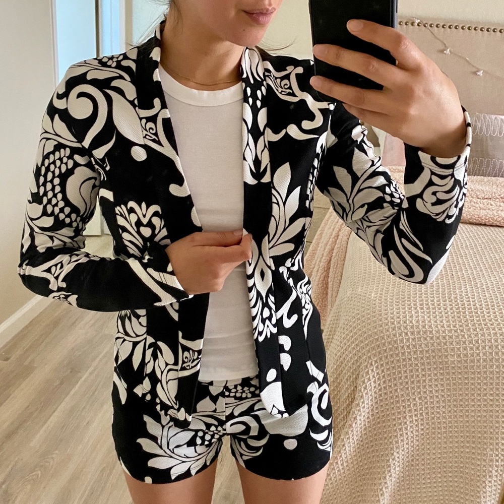 Blazer and Shorts Set